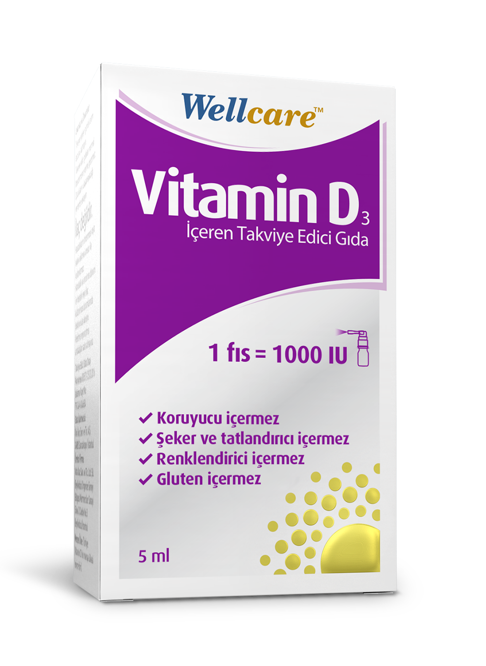 Wellcare Vitamin D3 1000 IU Wellcare Türkiye